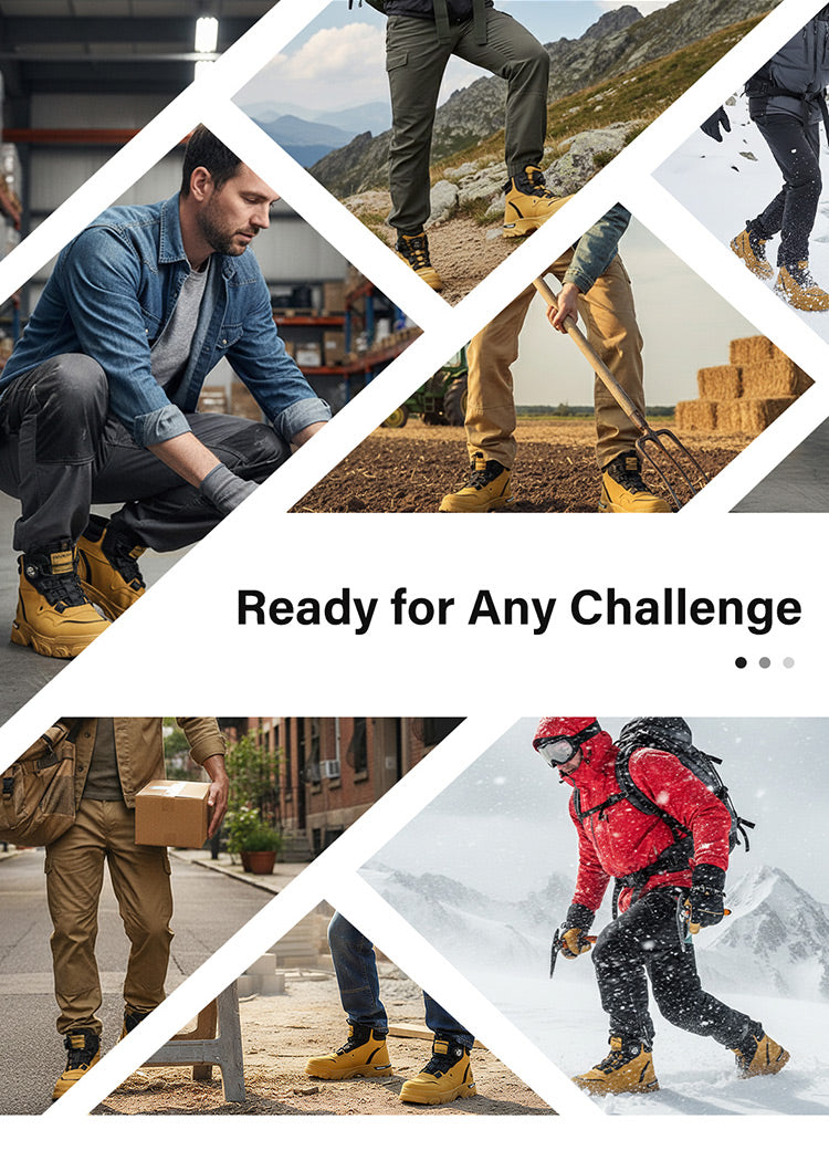 🔥49% OFF🔥Men's Outdoor Swivel Buckle Work Shoes 🔄👞 – Waterproof 💦, Anti-slip 🚶‍♂️, Comfortable , Breathable 🌬️