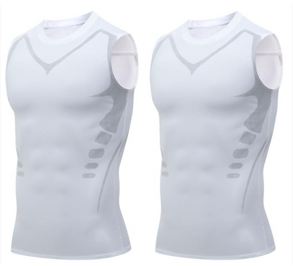 🎉 Ionische shapewear vest – Compressie en verkoeling – Body contouring en mouwloos – Onzichtbaar onder kleding 🕶️