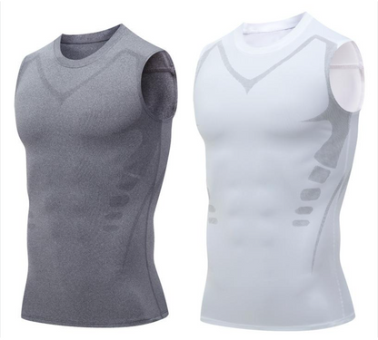 🎉 Ionische shapewear vest – Compressie en verkoeling – Body contouring en mouwloos – Onzichtbaar onder kleding 🕶️