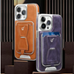 📱Luxury leather iPhone case with removable magnetic tape