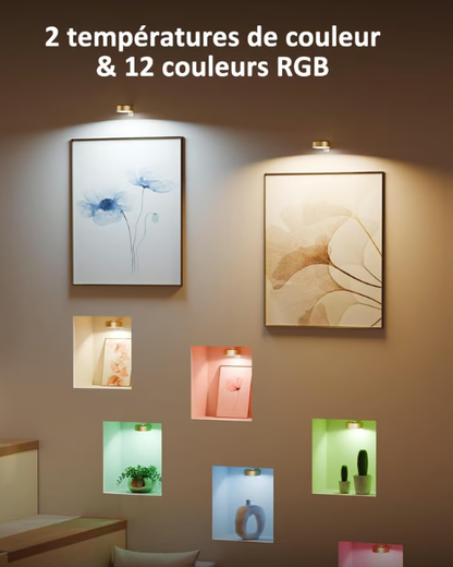 🏆Achetez 3, recevez 2 gratuits🎉Lampe Magnétique pour Tableaux avec 13 Modes d'Éclairage