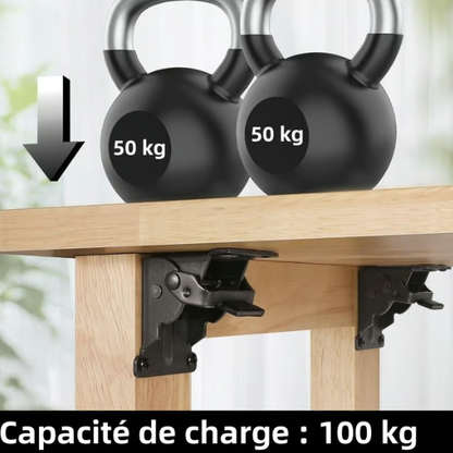 ⏳Réduction limitée de 50%🎁Supports de pieds de table pliante très résistants avec charnières autobloquantes