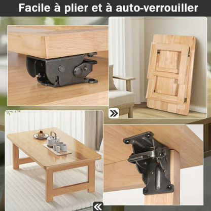 ⏳Réduction limitée de 50%🎁Supports de pieds de table pliante très résistants avec charnières autobloquantes