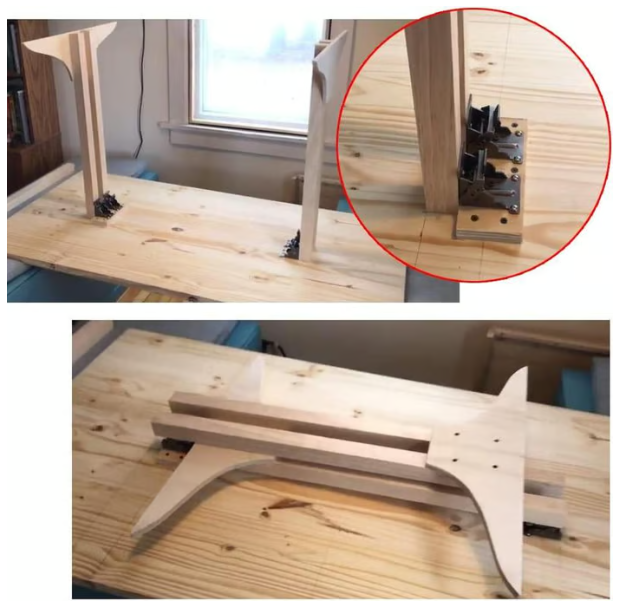 ⏳Réduction limitée de 50%🎁Supports de pieds de table pliante très résistants avec charnières autobloquantes