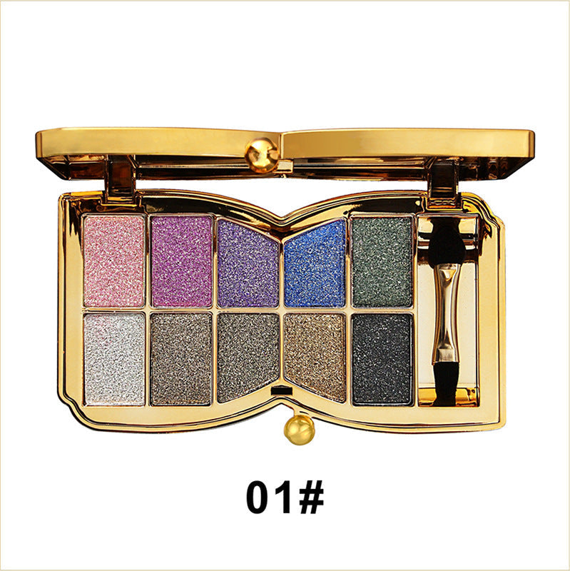 🔥49% de réduction le dernier jour✨Palette de 10 couleurs de fard à paupières pailleté scintillant