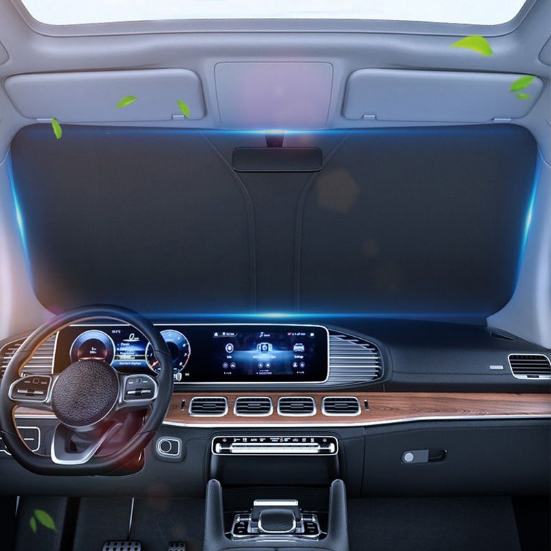 ☀️**Pare-Soleil Pliant pour Pare-Brise de Voiture** ☀️   🚗✨**Filtre UV Avancé • Compact & Rapide à Installer**✨🚗