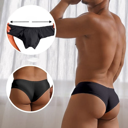 🔥Tijdelijke speciale aanbieding, koop meer en krijg meer🔥Effen kleur ademende herenslip met lage taille