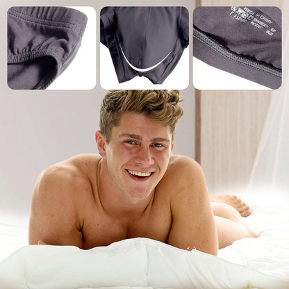 🔥Tijdelijke speciale aanbieding, koop meer en krijg meer🔥Effen kleur ademende herenslip met lage taille