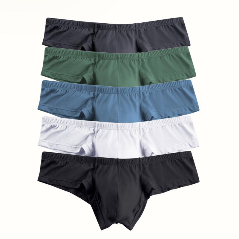 🔥Tijdelijke speciale aanbieding, koop meer en krijg meer🔥Effen kleur ademende herenslip met lage taille