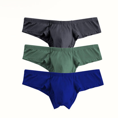 🔥Tijdelijke speciale aanbieding, koop meer en krijg meer🔥Effen kleur ademende herenslip met lage taille