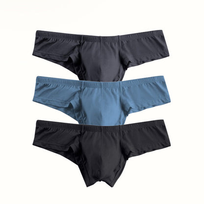 🔥Tijdelijke speciale aanbieding, koop meer en krijg meer🔥Effen kleur ademende herenslip met lage taille