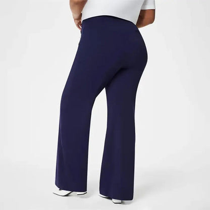 🔥 NIEUW! 50% KORTING 💕 Dames Broek met Wijde Pijpen – Buikondersteuning & Stijlvolle Knopen ✨ Perfect voor Werk, Uitgaan & Dagelijks Gebruik