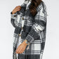 ⏰Hot Sale 50%OFF💥Women's Casual Lapel Button Down Long Plaid Shirt Coat