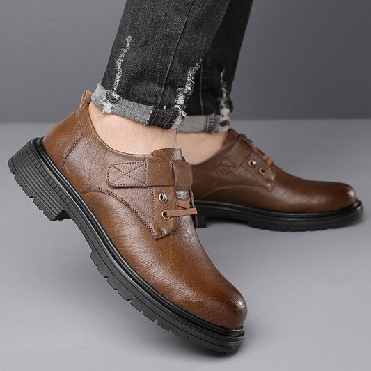 Heren Ademend Retro PU Lederen Zachte Zool Schoenen