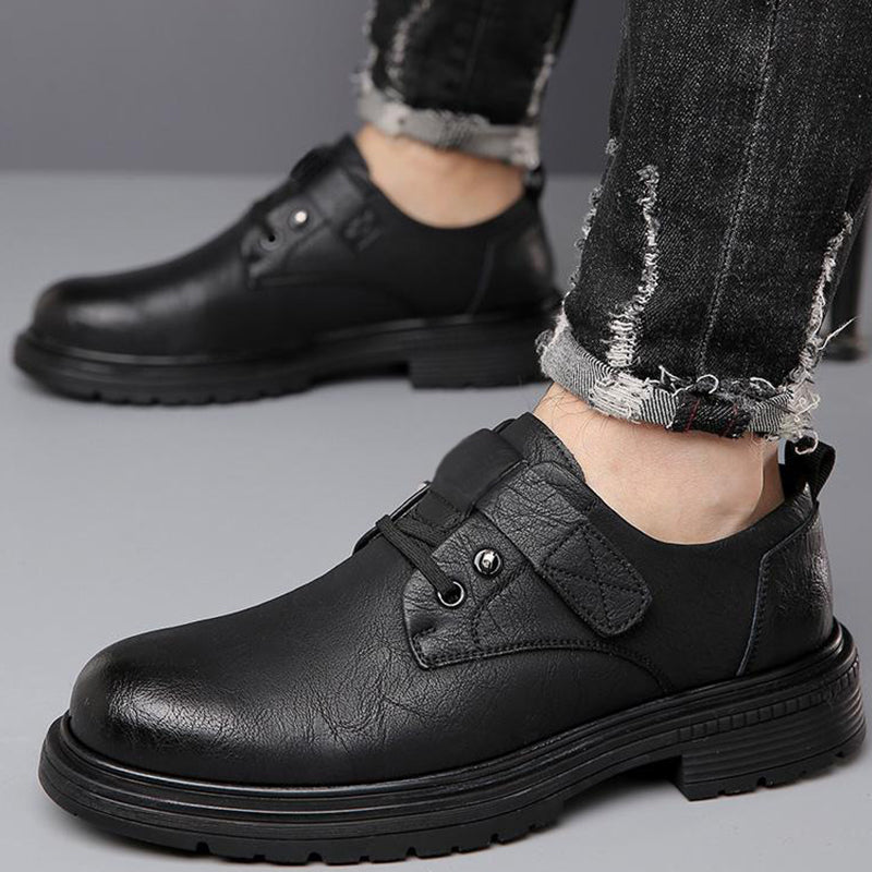 Heren Ademend Retro PU Lederen Zachte Zool Schoenen