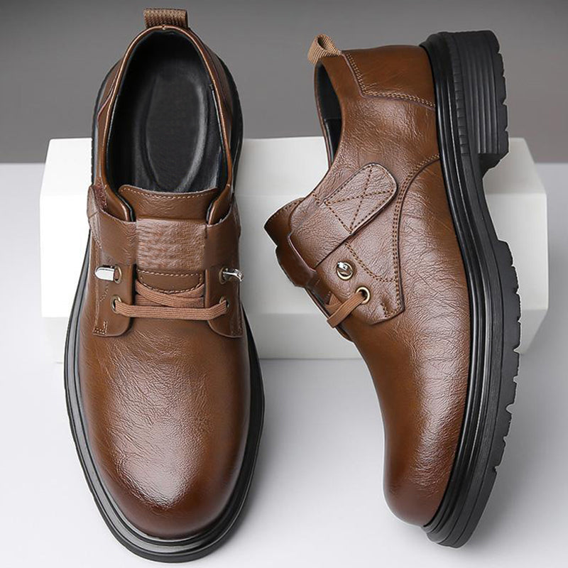 Heren Ademend Retro PU Lederen Zachte Zool Schoenen