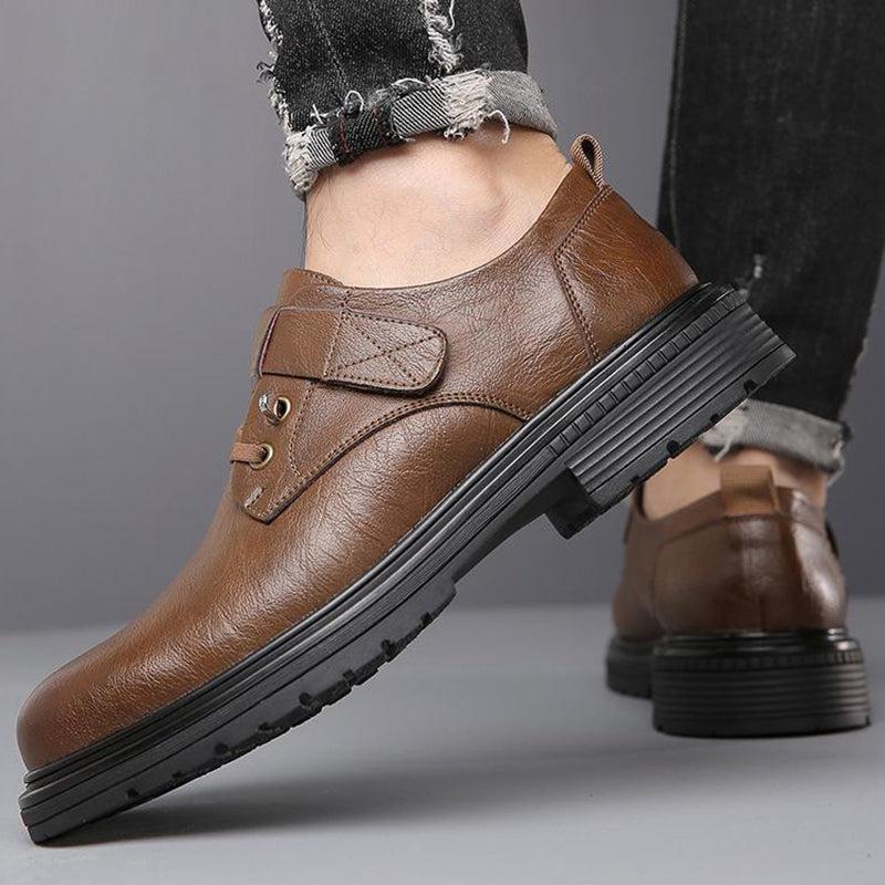 Heren Ademend Retro PU Lederen Zachte Zool Schoenen