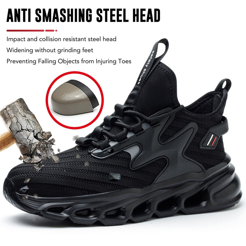 🎁2026 Nieuw binnen 50% KORTING💥Lichtgewicht onverwoestbare antislip stalen neus schoenen