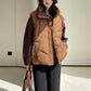🎊🎊 On Sale ❗❗ Women's Sleeveless Knit Patchwork Down Vest Jacket