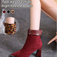 ❄️Winter Specials❄️ Women's Faux Suede High-Heel Ankle Boots❗❗🎊Enjoy the package service😍