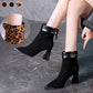 ❄️Winter Specials❄️ Women's Faux Suede High-Heel Ankle Boots❗❗🎊Enjoy the package service😍