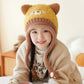 💝Plush Animal Beanie Hat with Ear Flap💕
