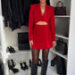 💕Sexy Long Sleeve Cutout Deep V Dress