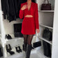 💕Sexy Long Sleeve Cutout Deep V Dress