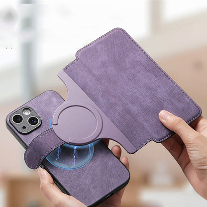 【Pour iPhone】Étui portefeuille en cuir pour téléphone - Étui magnétique détachable 3 en 1✨Offre une protection à 360°✨