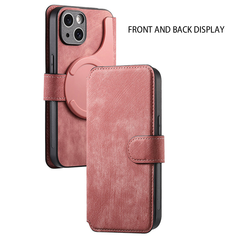 【Pour iPhone】Étui portefeuille en cuir pour téléphone - Étui magnétique détachable 3 en 1✨Offre une protection à 360°✨