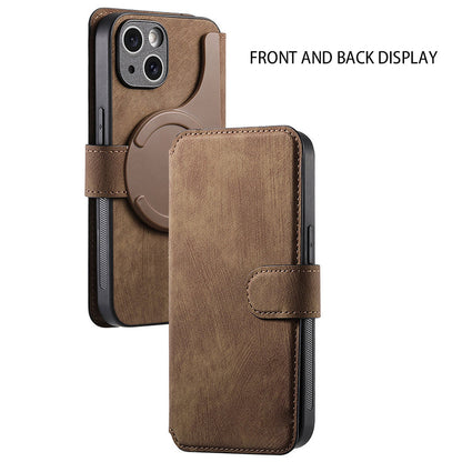 【Pour iPhone】Étui portefeuille en cuir pour téléphone - Étui magnétique détachable 3 en 1✨Offre une protection à 360°✨