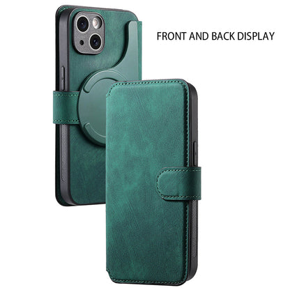 【Pour iPhone】Étui portefeuille en cuir pour téléphone - Étui magnétique détachable 3 en 1✨Offre une protection à 360°✨