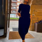 💝50% off 🎉🎉Elegant Black Midi Dress With Pockets