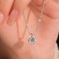 💕💎Elegant Round-Cut Pendant Necklace with Shimmering Chain