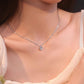 💕💎Elegant Round-Cut Pendant Necklace with Shimmering Chain