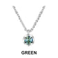 💕💎Elegant Round-Cut Pendant Necklace with Shimmering Chain
