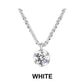 💕💎Elegant Round-Cut Pendant Necklace with Shimmering Chain