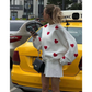 💕Fashionable Embroidered Heart Loose Round Neck Long Sleeve Knitted Sweater