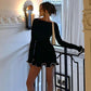 🥂💕Women's Solid Color Long Sleeve Ruffle Dress