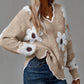 🥳Discounted sale 🌸Women's Floral Pattern Scallop Trim Sweater