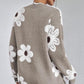 🥳Discounted sale 🌸Women's Floral Pattern Scallop Trim Sweater