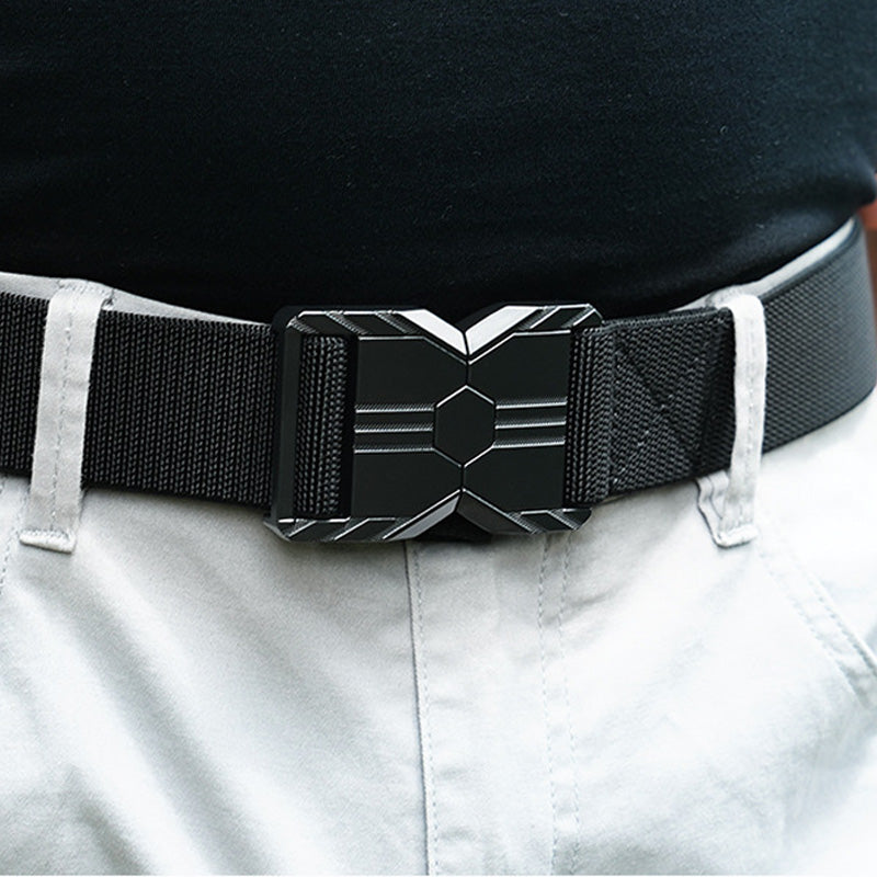 Elastische geweven riem met koker