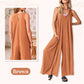 🎁Limited Time Offer✨😍Women's Casual V-Neck Sleeveless Wide-Leg Jumpsuit❤️
