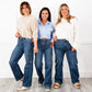 🎉Hot Sale 50% OFF🎉High Rise Cargo Wide-Leg Stretch Jeans for Women