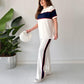 🌸Limited-time discount🌸 Women's Two-Piece Color-Block Casual Tracksuit (top + trousers).