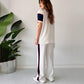 🌸Limited-time discount🌸 Women's Two-Piece Color-Block Casual Tracksuit (top + trousers).