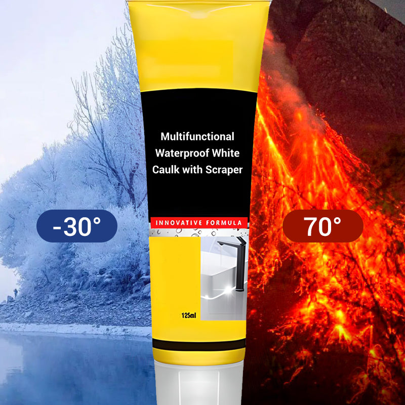 🚿 ACHETEZ 2 - RECEVEZ 1 GRATUIT ! ✨ Mastic Blanc Imperméable Multifonction - Scellant Étanche pour Joints, Rebords et Réparations 🛠️🧱