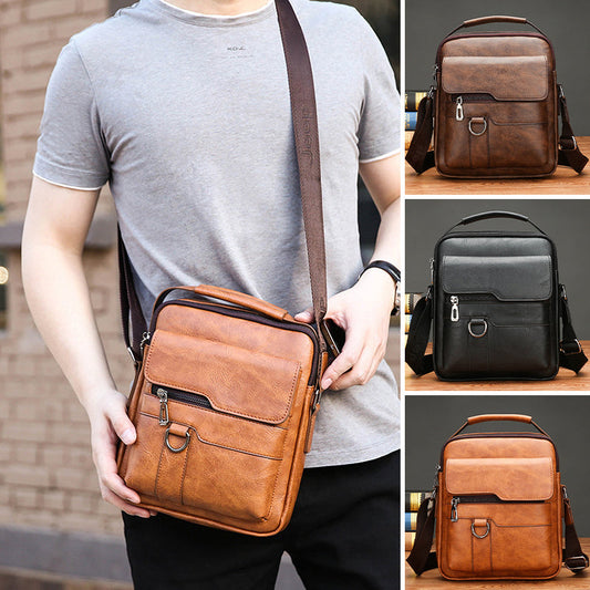 Zakelijke casual tas voor heren met grote capaciteit – duurzaam nylon, met laptopvak en georganiseerde vakken voor werk en reizen