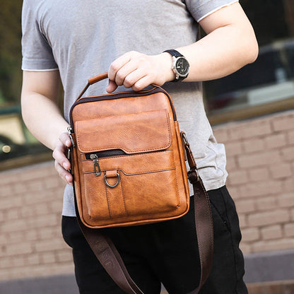 Zakelijke casual tas voor heren met grote capaciteit – duurzaam nylon, met laptopvak en georganiseerde vakken voor werk en reizen