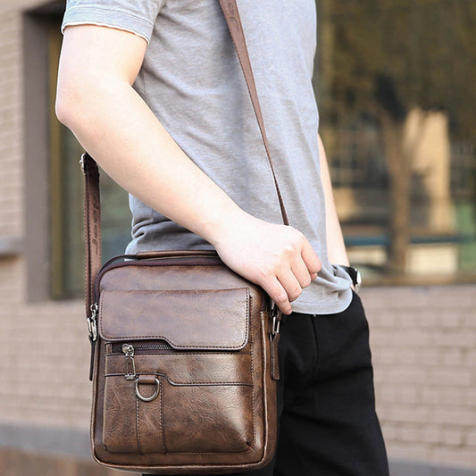 Zakelijke casual tas voor heren met grote capaciteit – duurzaam nylon, met laptopvak en georganiseerde vakken voor werk en reizen
